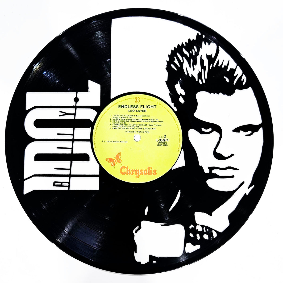 Vinyl Record Art Billy Idol BROKEN RECORD vinyl-record-art-billy-idol-broken-record