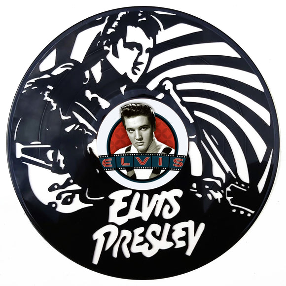 Vinyl Record Art - Elvis Presley with Sticker