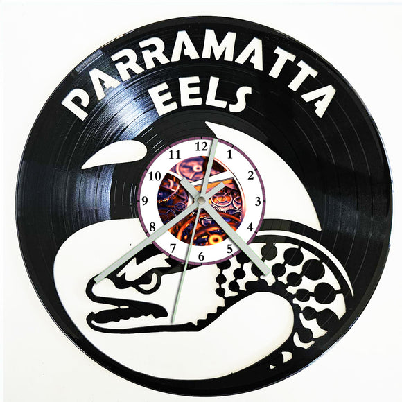 Vinyl Record Clock - Parramatta Eels