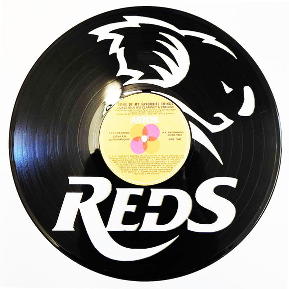 Vinyl Record Art - QLD Reds