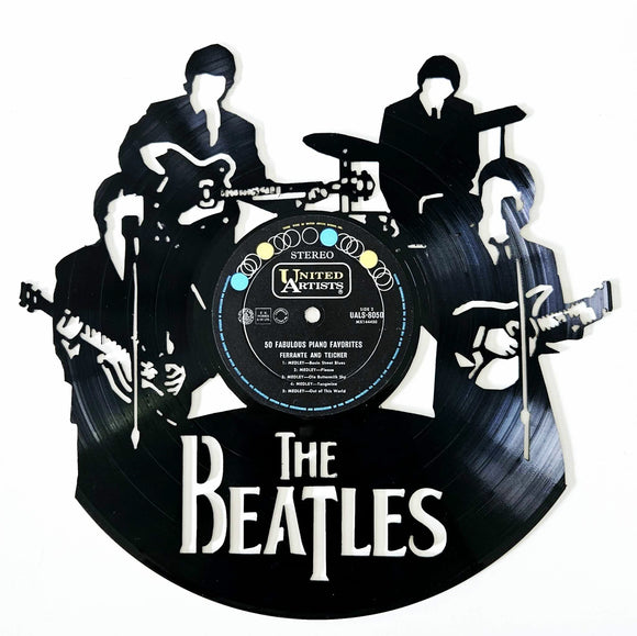 Vinyl Record Art - The Beatles Band