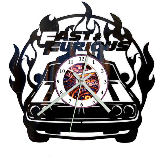 Vinyl Record Clock - Fast and the Furious