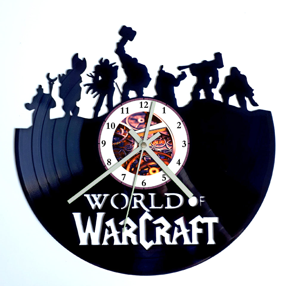 Vinyl Record Clock World of Warcraft BROKEN RECORD