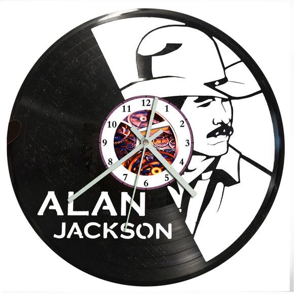 Vinyl Record Clock - Alan Jackson