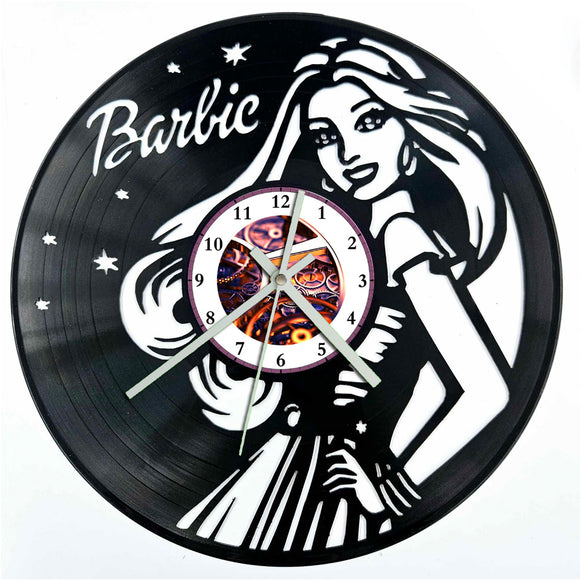 Vinyl Record Clock - Barbie