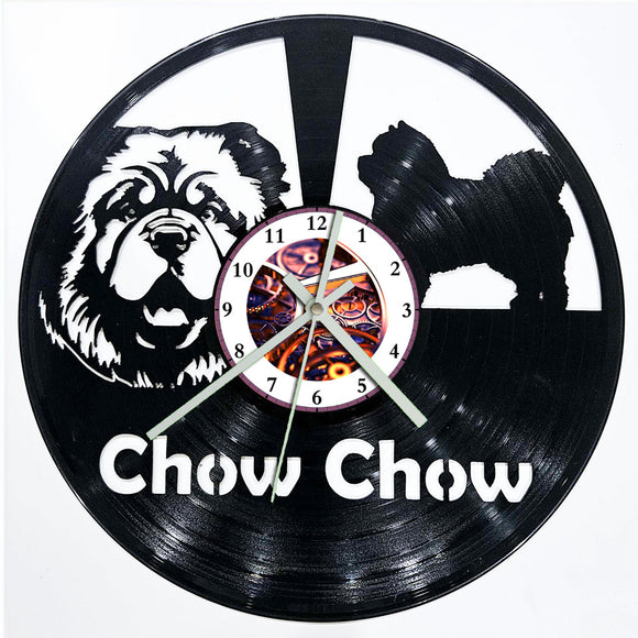 Vinyl Record Clock - Chow Chow