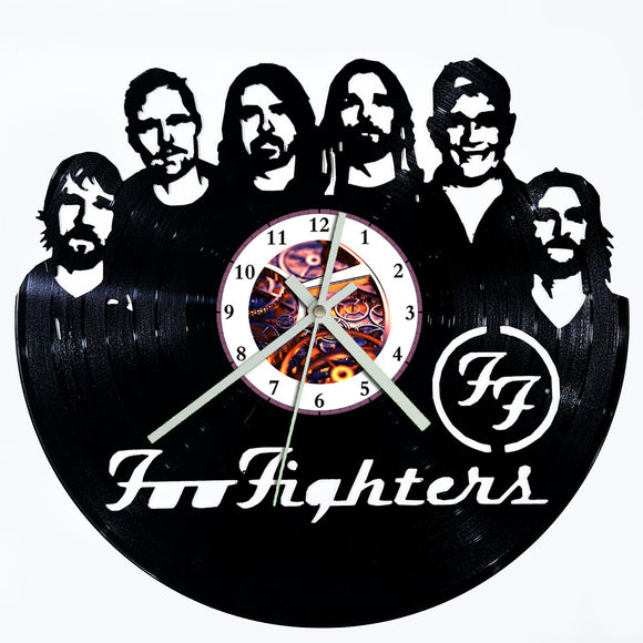 Vinyl Record Clock - Foo Fighters Band