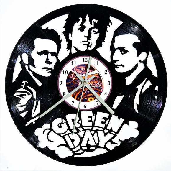 Vinyl Record Clock - Green Day Band