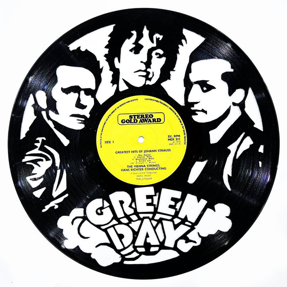 Vinyl Record Art - Green Day Band