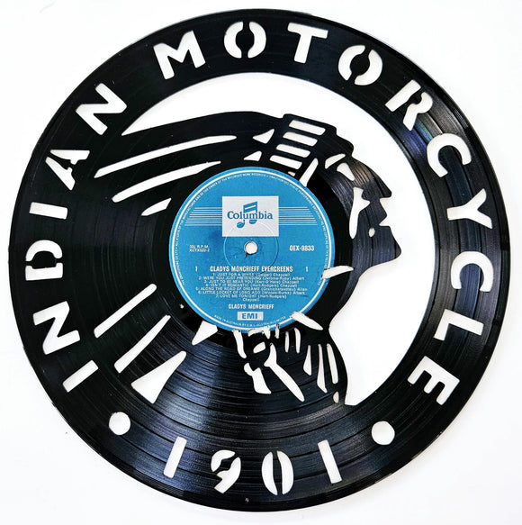Vinyl Record Art - Indian Motorcycle