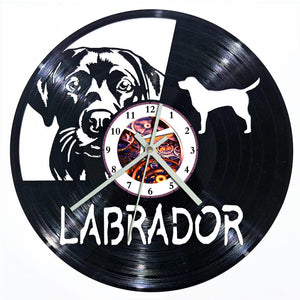 Vinyl Record Clock - Labrador