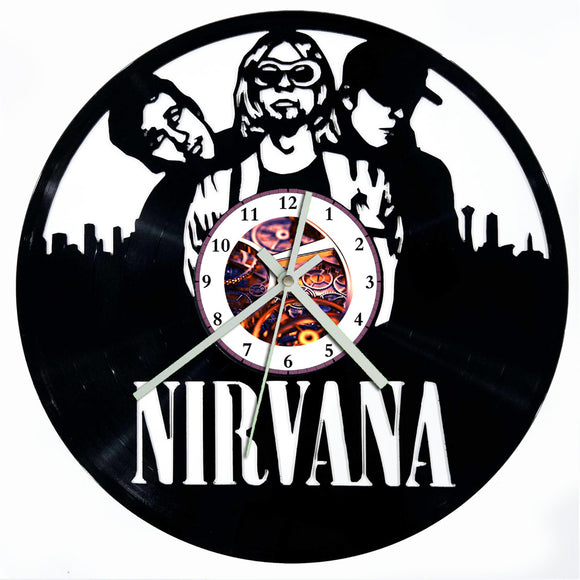 Vinyl Record Clock - Nirvana Band