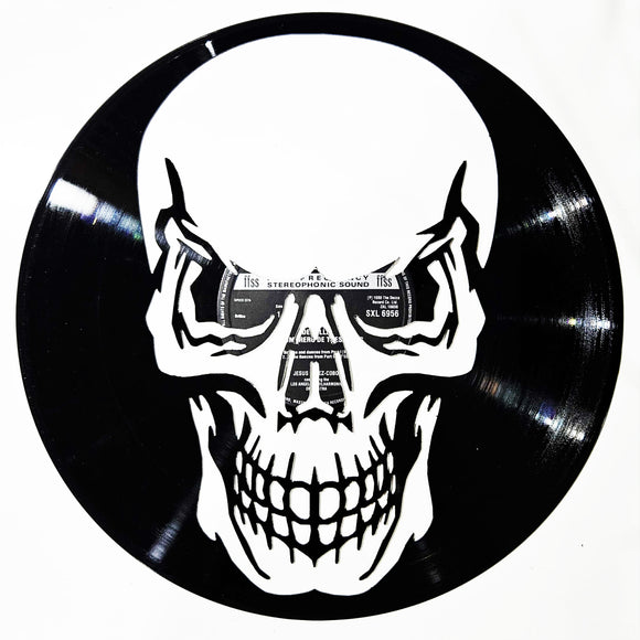 Vinyl Record Art - Scarey Skull