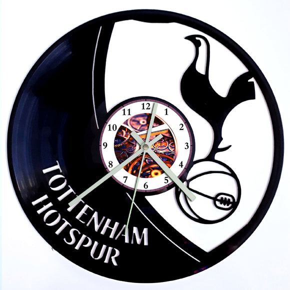 Vinyl Record Clock - Tottenham Hotspurs