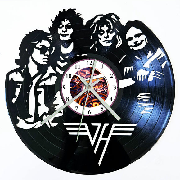 Vinyl Record Clock - Van Halen Band