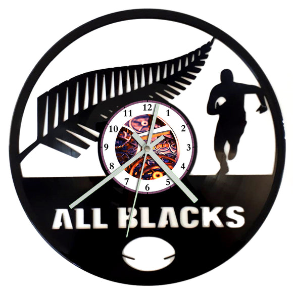 Vinyl Record Clock - All Blacks