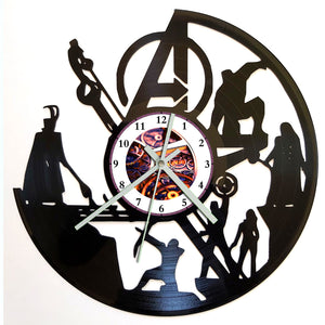 Vinyl Record Clock - Avengers