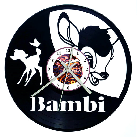 Vinyl Record Clock - Bambi