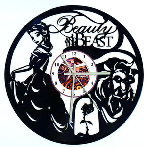 Vinyl Record Clock - Beauty and the Beast
