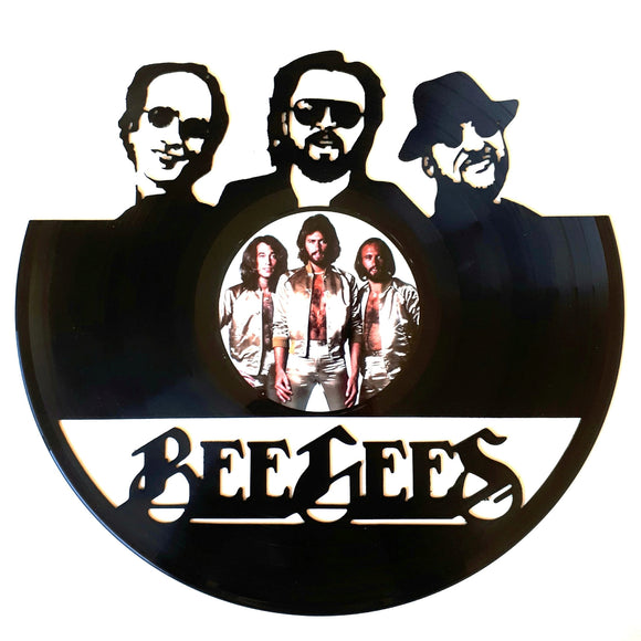 Vinyl Record Art with sticker - Bee Gee's