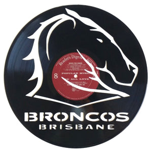 Vinyl Record Art - NRL Brisbane Broncos