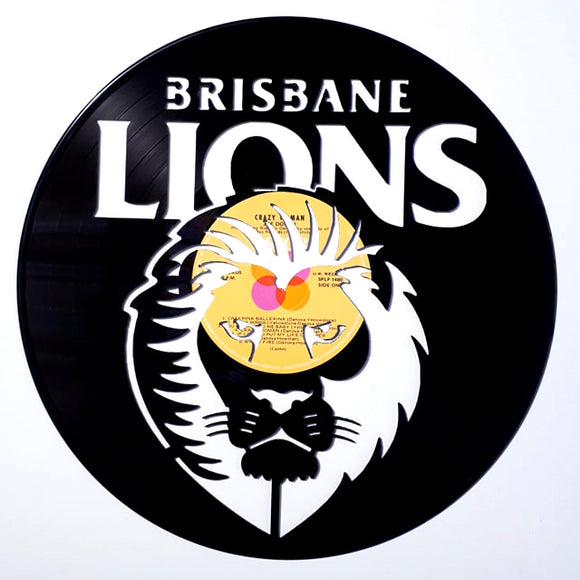 Vinyl Record Art - AFL Brisbane Lions