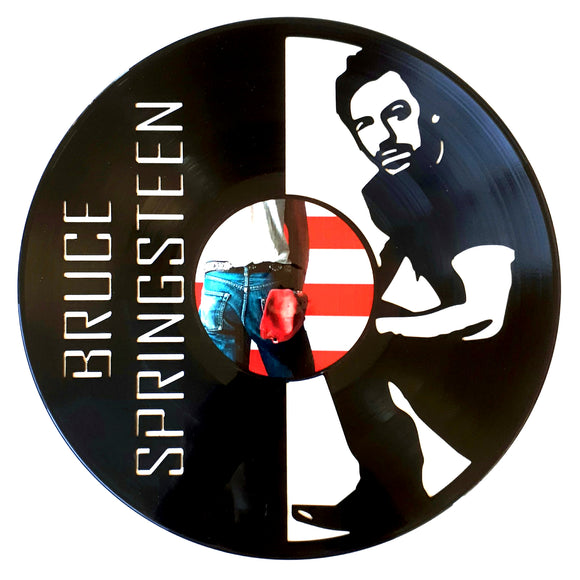 Vinyl Record Art with sticker - Bruce Springsteen – BROKEN RECORD