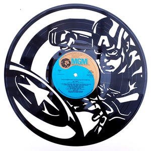 Vinyl Record Art - Captain America