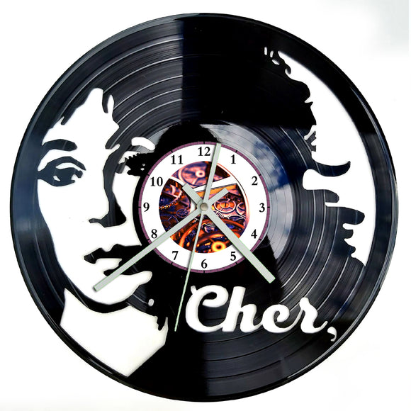 Vinyl Record Clock - Cher