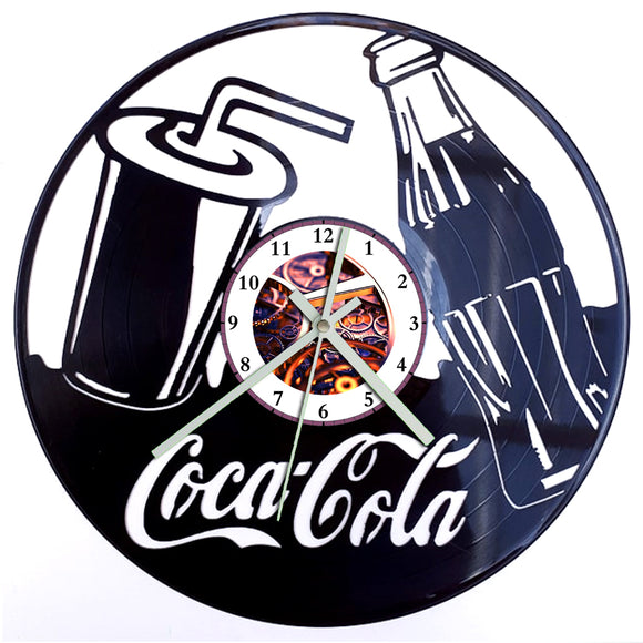 Vinyl Record Clock - Coca Cola