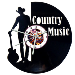 Vinyl Record Clock - Country Music