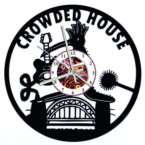 Vinyl Record Clock - Crowded House