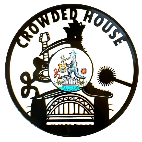 Vinyl Record Art with sticker - Crowded House