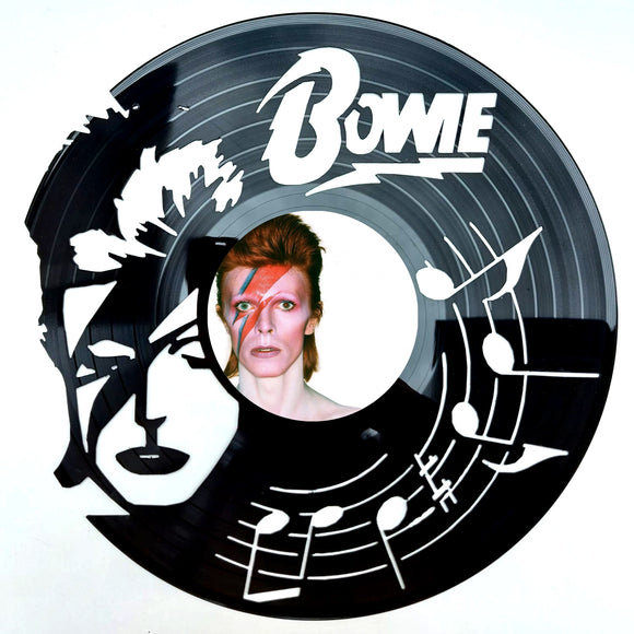 Vinyl Record Art with sticker - David Bowie (Ziggy)