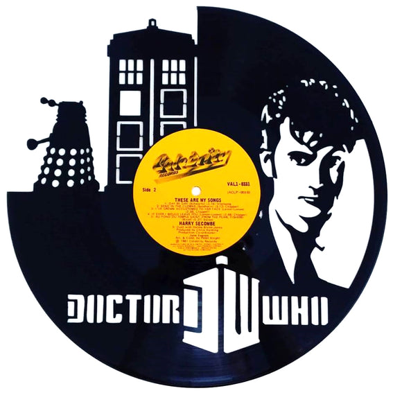 Vinyl Record Art - Dr Who