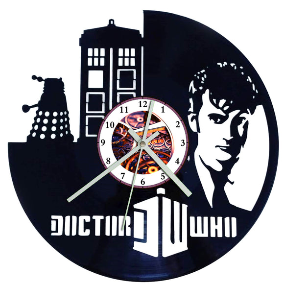 Vinyl Record Clock - Dr Who