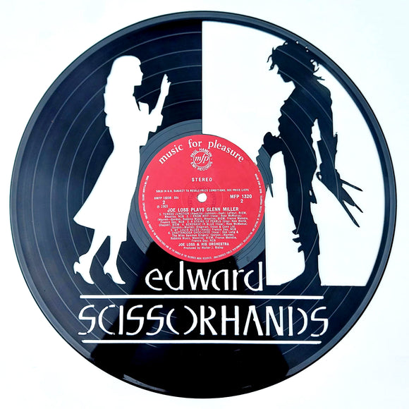 Vinyl Record Art - Edward Scissorhands