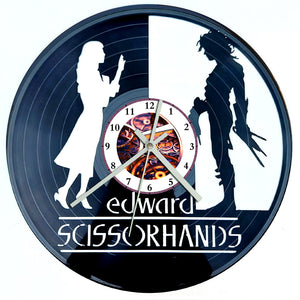 Vinyl Record Clock - Edward Scissorhands