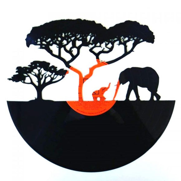 Vinyl Record Art - Elephants on the Horizon