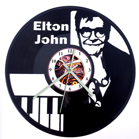 Vinyl Record Clock - Elton John