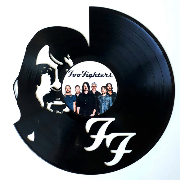 Vinyl Record Art with sticker - Foo Fighters