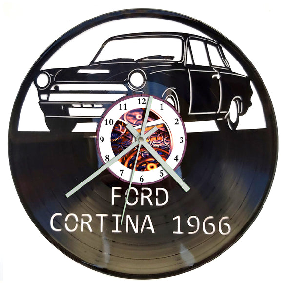 Vinyl Record Clock - Ford Cortina