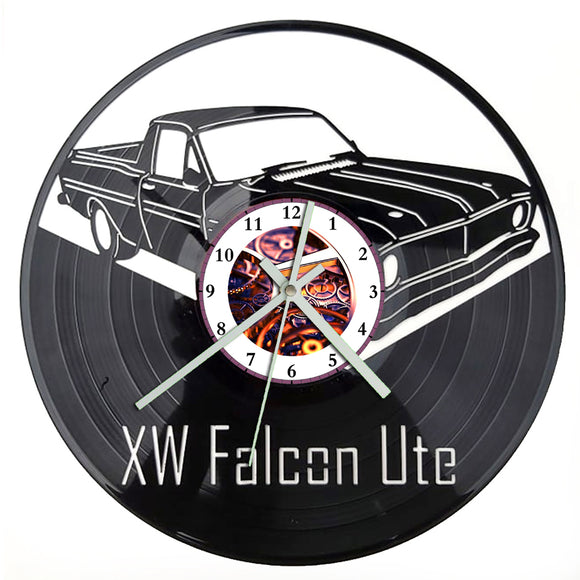 Ute Clock Vinyl Record Clock - Ford Falcon XW Ute – BROKEN RECORD