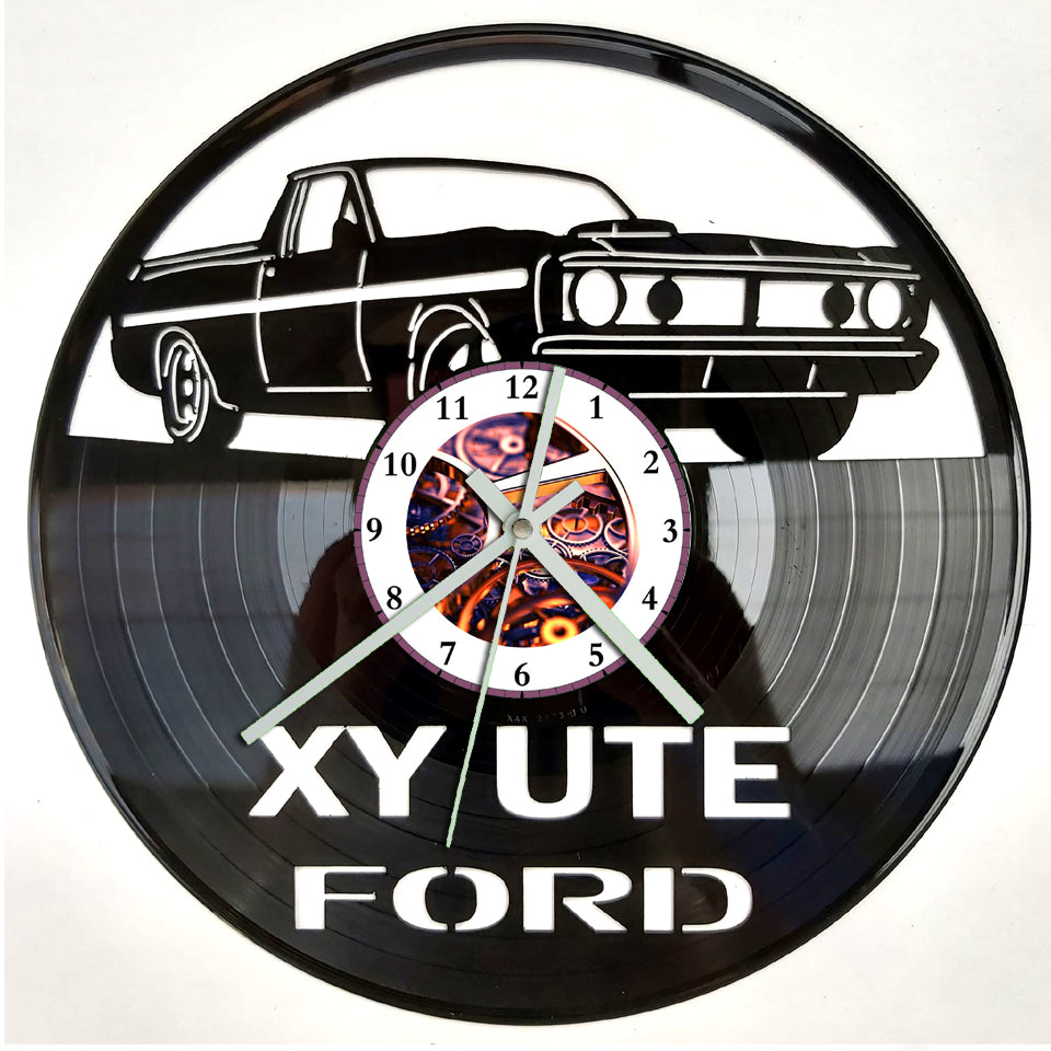 Ute Clock Vinyl Record Clock - Ford XY Ute – BROKEN RECORD