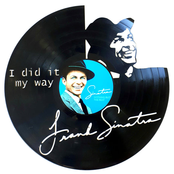 Vinyl Record Art with sticker - Frank Sinatra