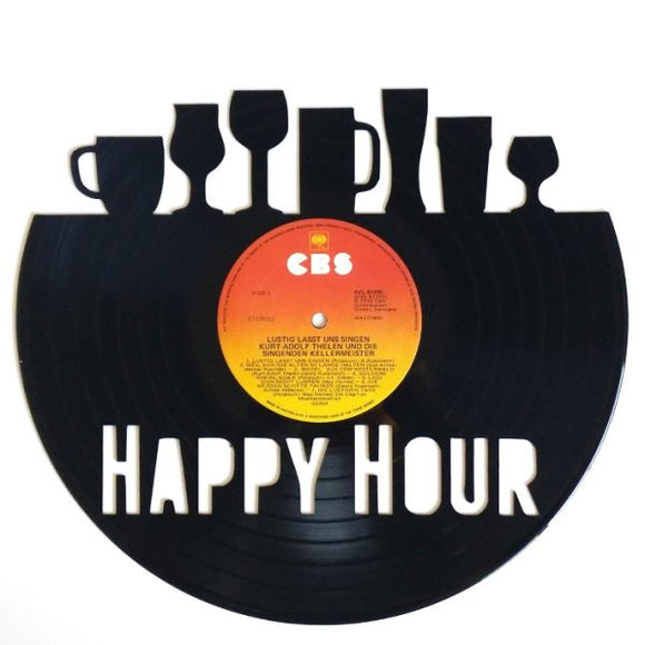 Vinyl Record Art - Happy Hour
