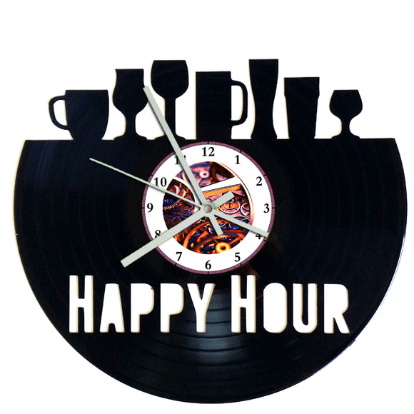 Vinyl Record Clock - Happy Hour
