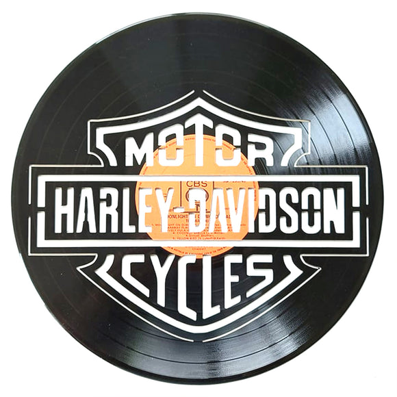 Vinyl Record Art - Harley Davidson Logo