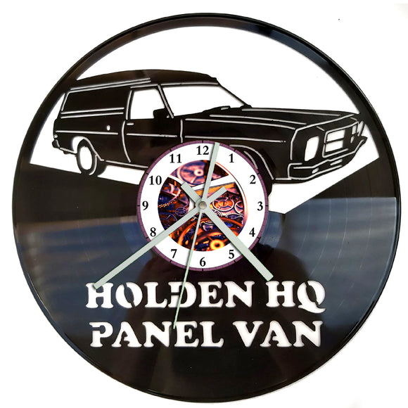 Vinyl Record Clock - Holden HQ Panel Van