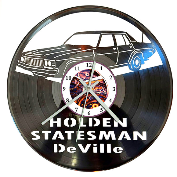 Vinyl Record Clock - Holden Statesman De Ville